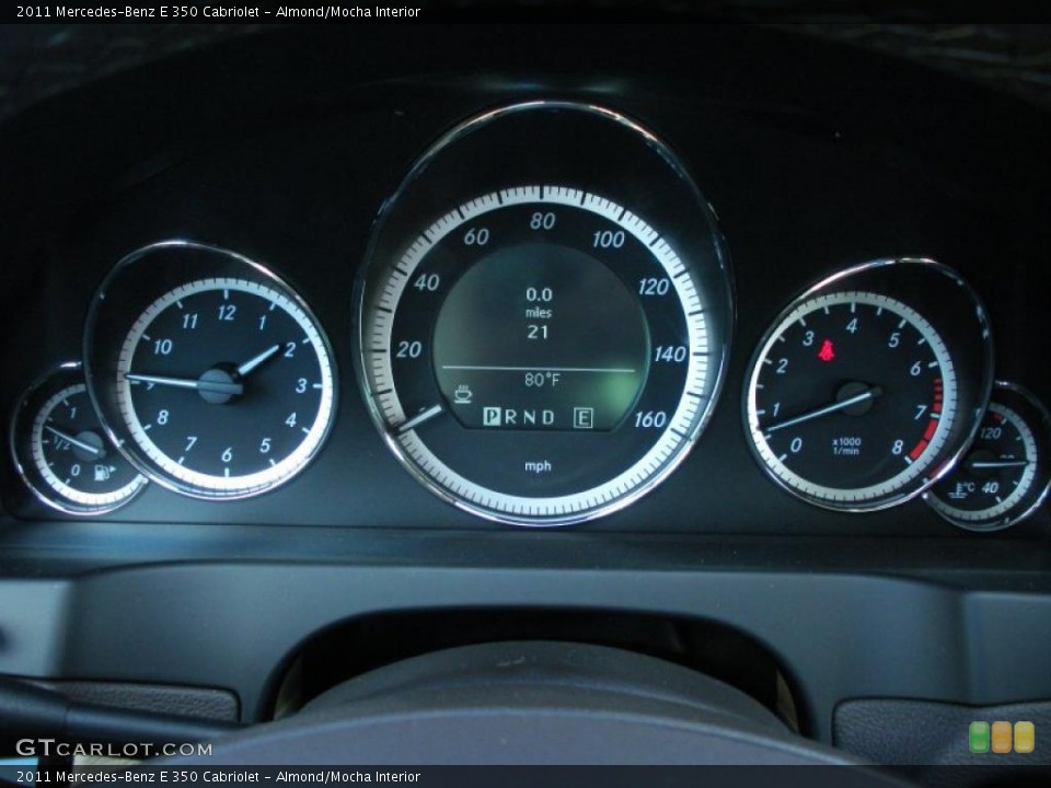 Almond/Mocha Interior Gauges for the 2011 Mercedes-Benz E 350 Cabriolet #39782602