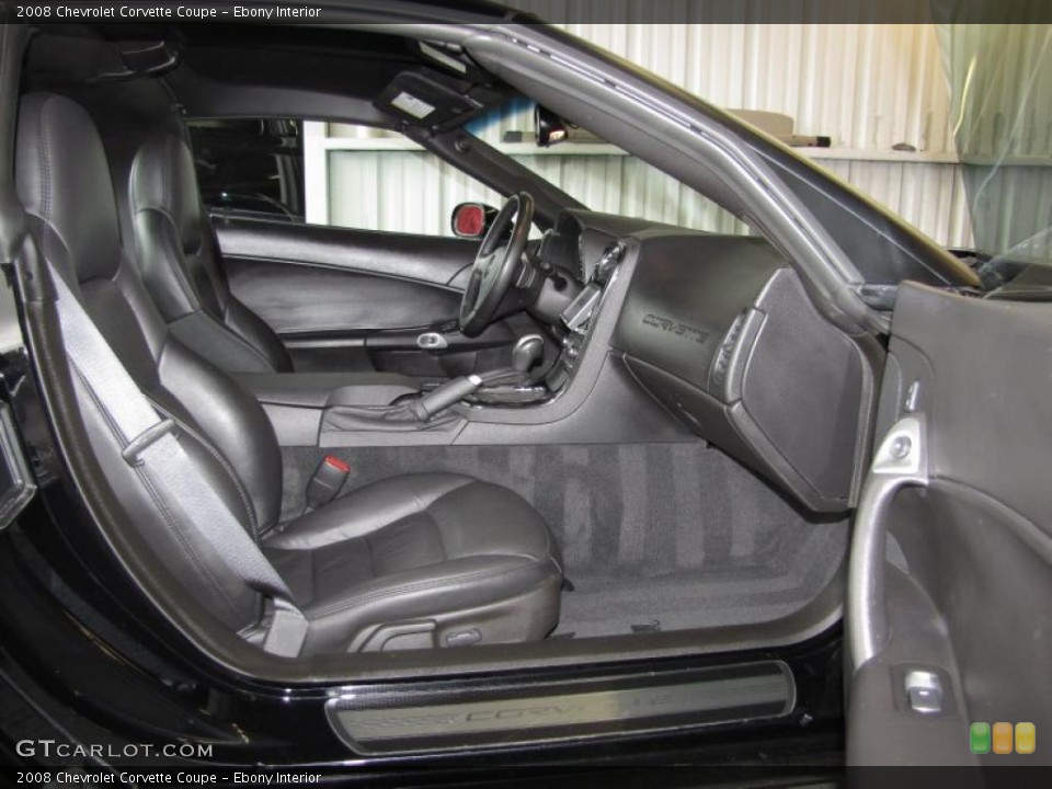 Ebony Interior Photo for the 2008 Chevrolet Corvette Coupe #39782954