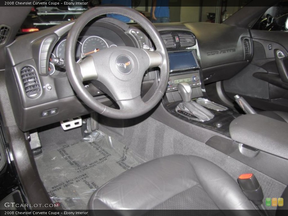Ebony Interior Dashboard for the 2008 Chevrolet Corvette Coupe #39783002