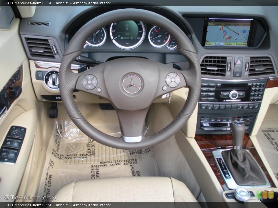 Almond/Mocha Interior Steering Wheel for the 2011 Mercedes-Benz E 550 Cabriolet #39783054