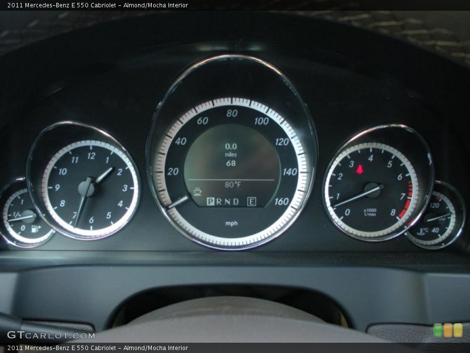 Almond/Mocha Interior Gauges for the 2011 Mercedes-Benz E 550 Cabriolet #39783074