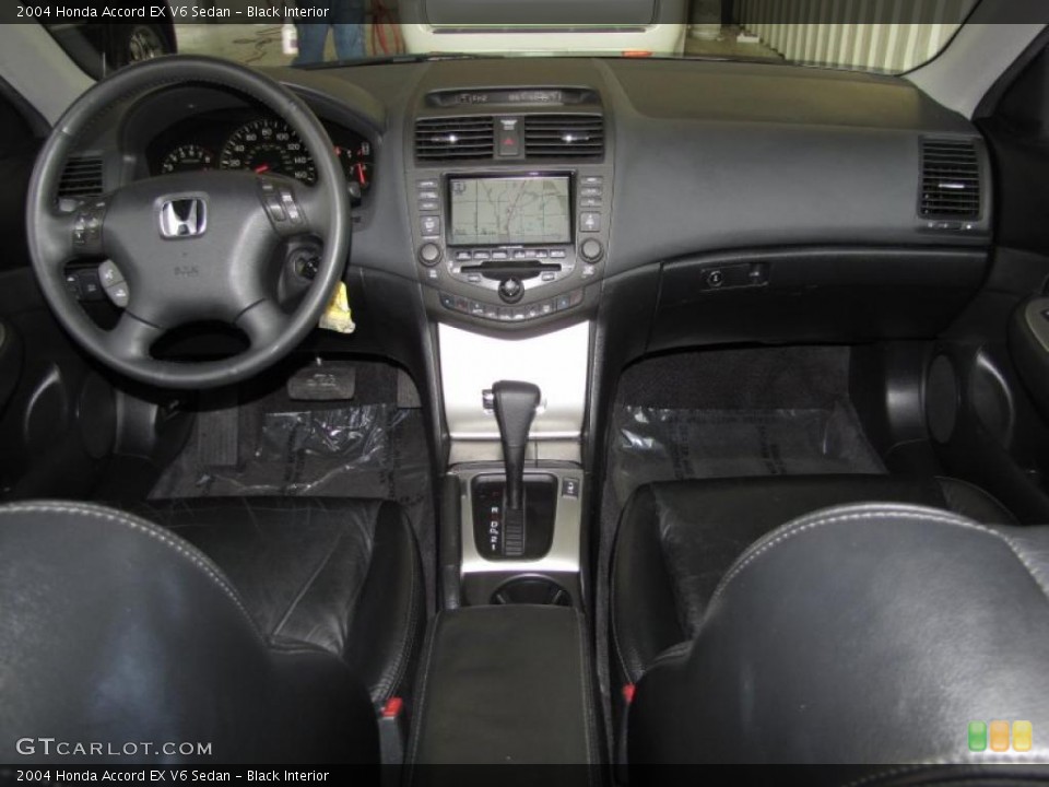 Black Interior Dashboard for the 2004 Honda Accord EX V6 Sedan #39783694