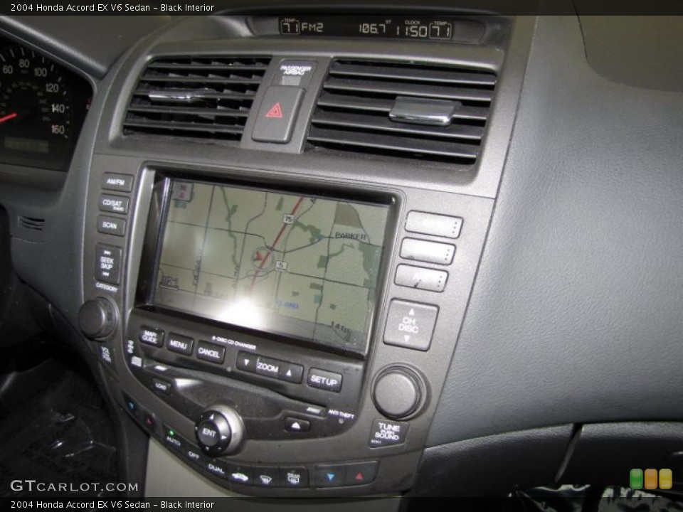 Black Interior Navigation for the 2004 Honda Accord EX V6 Sedan #39783726