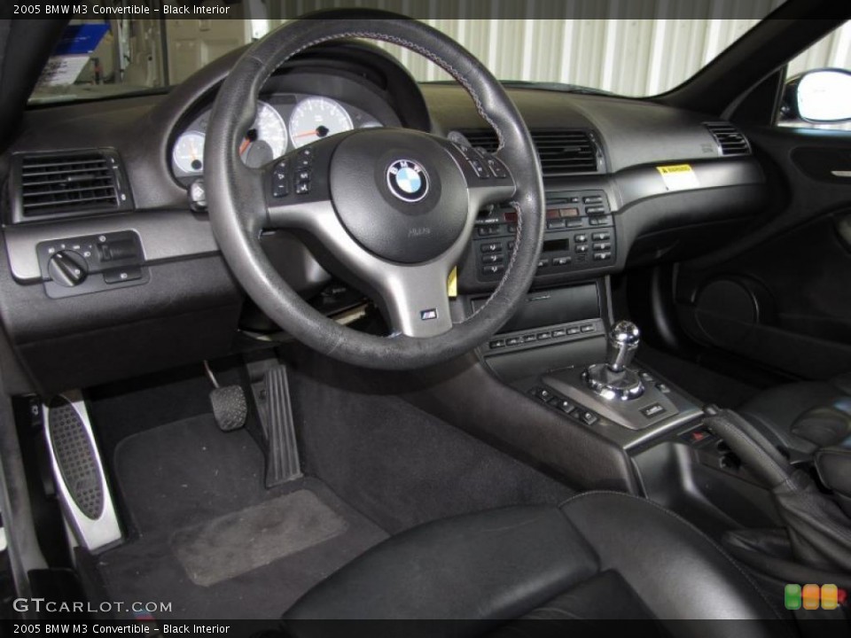 Black Interior Prime Interior for the 2005 BMW M3 Convertible #39784054