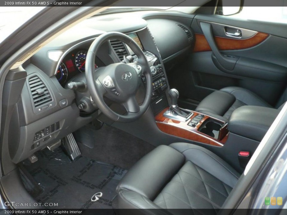 Graphite Interior Prime Interior for the 2009 Infiniti FX 50 AWD S #39784282