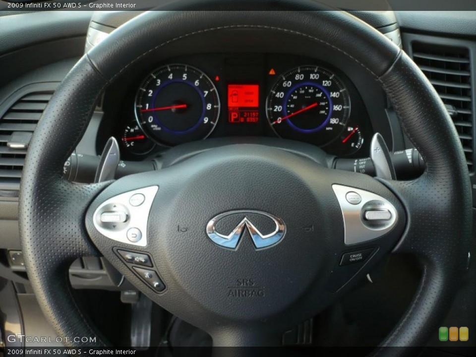 Graphite Interior Steering Wheel for the 2009 Infiniti FX 50 AWD S #39784426