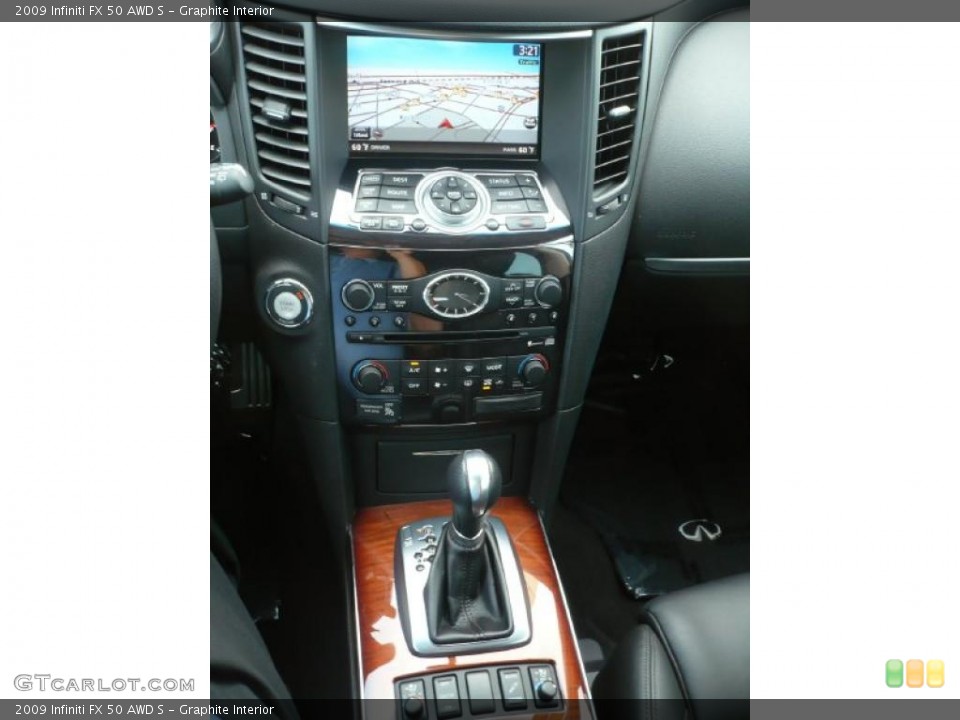 Graphite Interior Controls for the 2009 Infiniti FX 50 AWD S #39784478