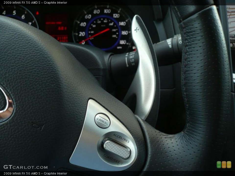 Graphite Interior Controls for the 2009 Infiniti FX 50 AWD S #39784510