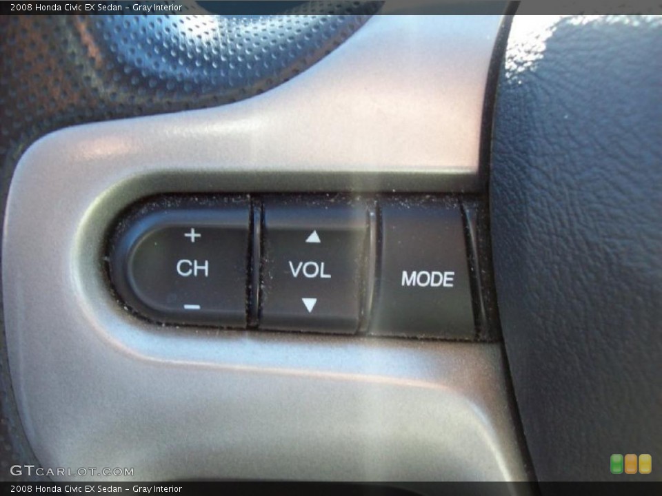 Gray Interior Controls for the 2008 Honda Civic EX Sedan #39784838