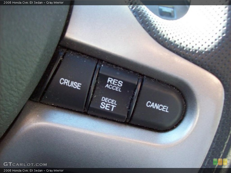Gray Interior Controls for the 2008 Honda Civic EX Sedan #39784850