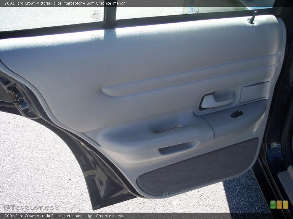 Light Graphite Interior Door Panel for the 2001 Ford Crown Victoria Police Interceptor #39785594