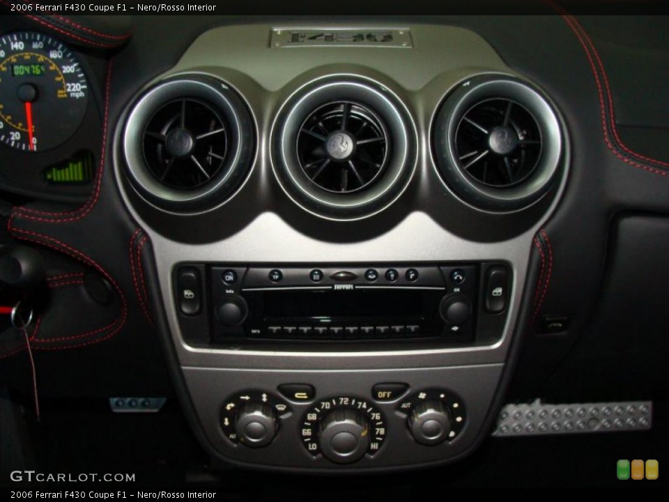 Nero/Rosso Interior Controls for the 2006 Ferrari F430 Coupe F1 #39786970