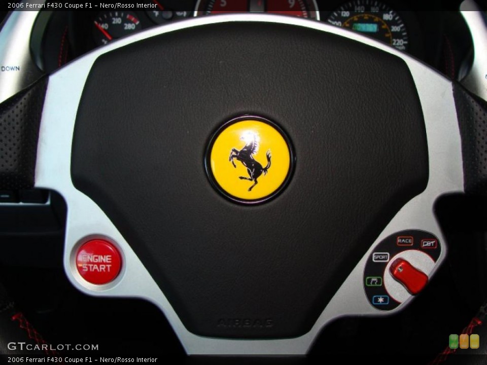 Nero/Rosso Interior Controls for the 2006 Ferrari F430 Coupe F1 #39786998