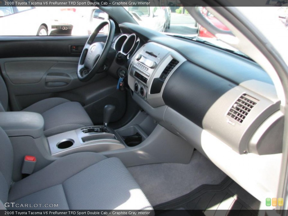 Graphite Gray Interior Photo for the 2008 Toyota Tacoma V6 PreRunner TRD Sport Double Cab #39787290