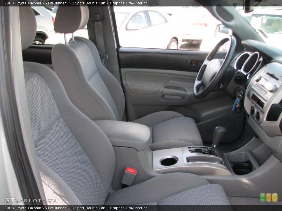 Graphite Gray Interior Photo for the 2008 Toyota Tacoma V6 PreRunner TRD Sport Double Cab #39787306