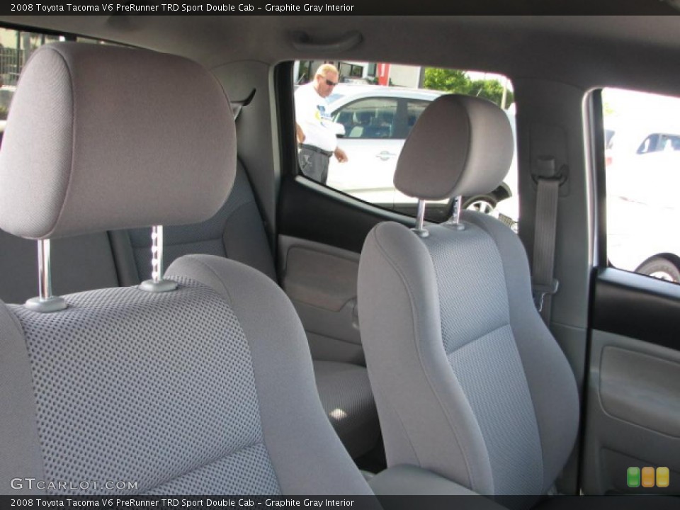 Graphite Gray Interior Photo for the 2008 Toyota Tacoma V6 PreRunner TRD Sport Double Cab #39787318