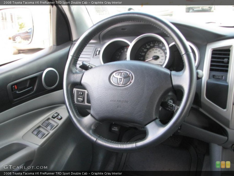 Graphite Gray Interior Steering Wheel for the 2008 Toyota Tacoma V6 PreRunner TRD Sport Double Cab #39787370