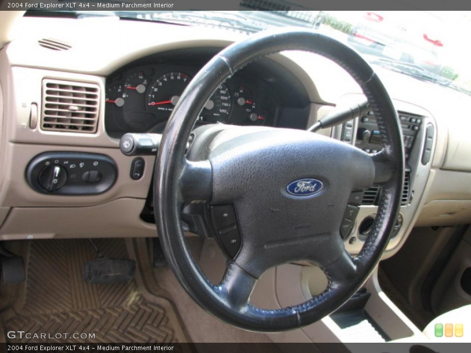 Medium Parchment Interior Steering Wheel for the 2004 Ford Explorer XLT 4x4 #39789070