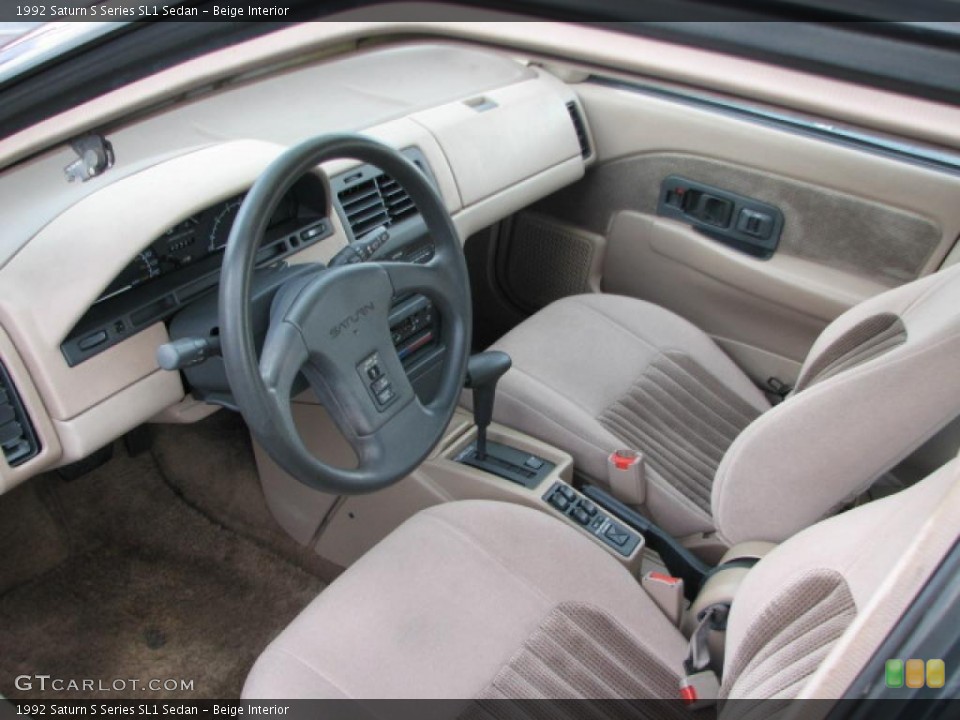 Beige Interior Photo for the 1992 Saturn S Series SL1 Sedan #39790414