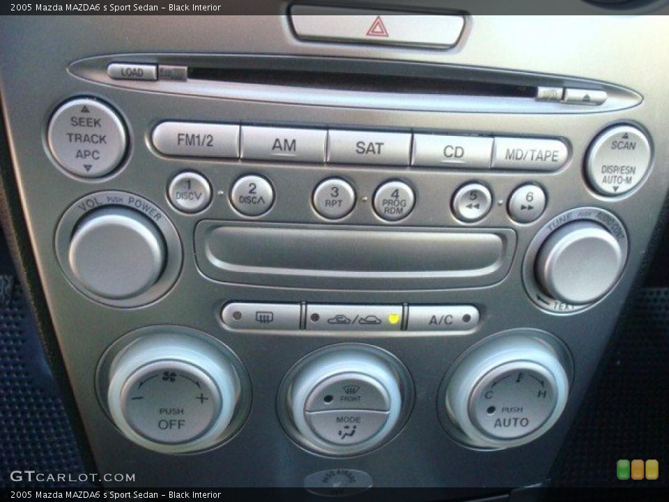 Black Interior Controls for the 2005 Mazda MAZDA6 s Sport Sedan #39791586