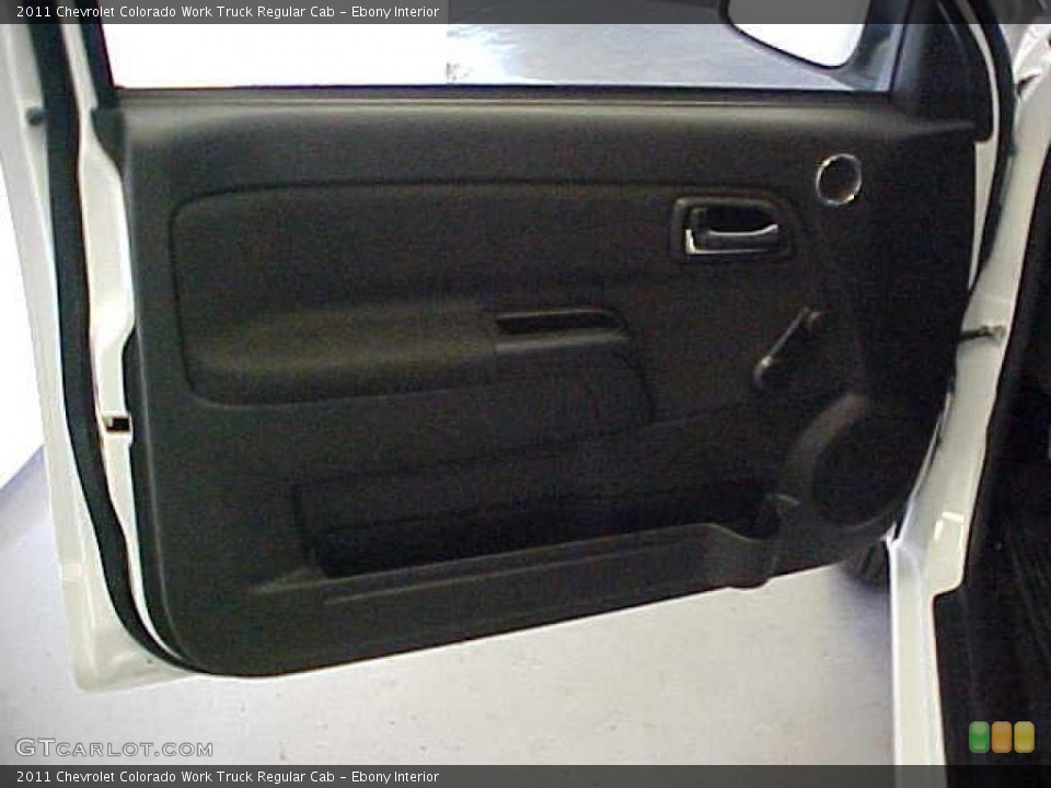 Ebony Interior Door Panel for the 2011 Chevrolet Colorado Work Truck Regular Cab #39793762