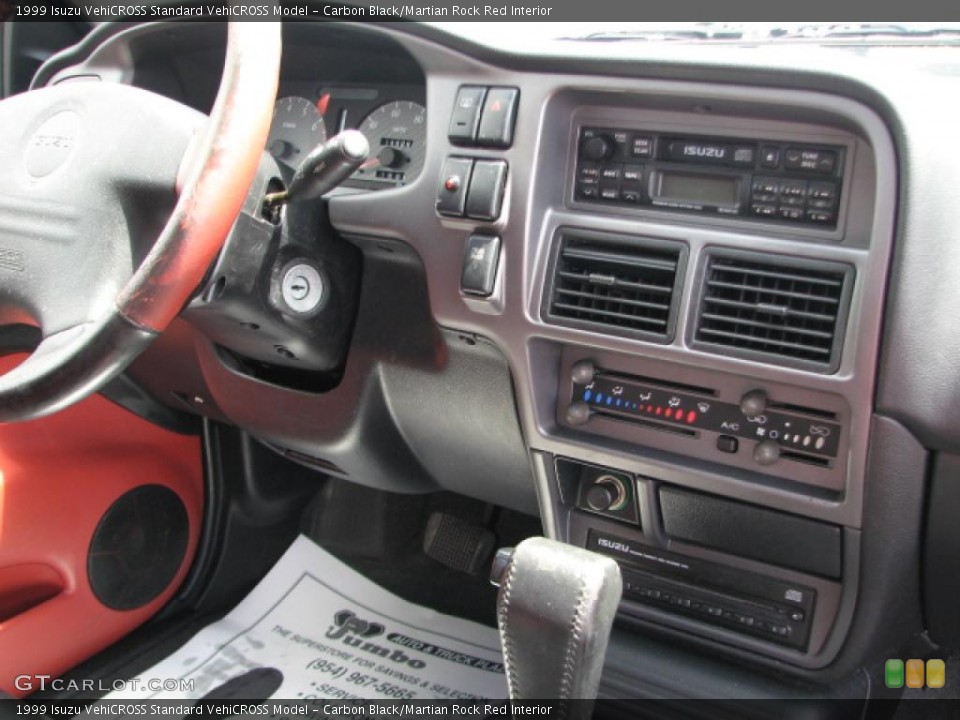 Carbon Black/Martian Rock Red Interior Dashboard for the 1999 Isuzu VehiCROSS  #39800240