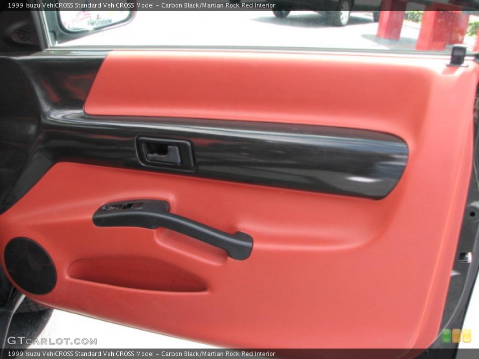 Carbon Black/Martian Rock Red Interior Door Panel for the 1999 Isuzu VehiCROSS  #39800260