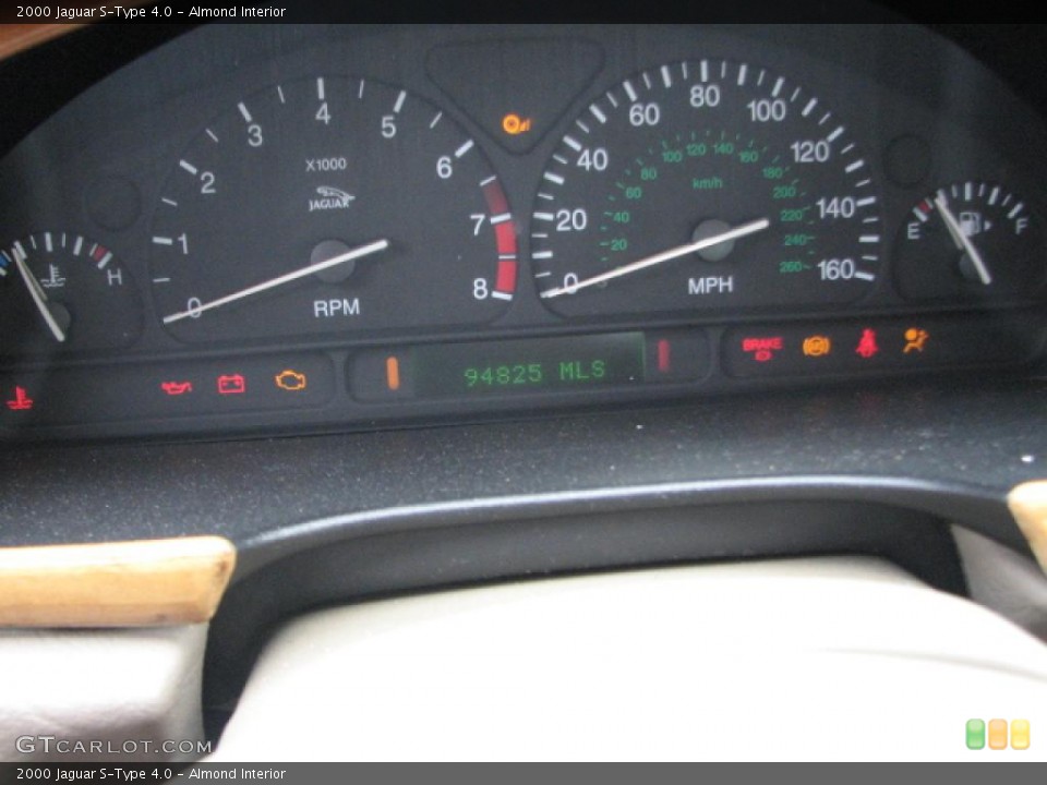 Almond Interior Gauges for the 2000 Jaguar S-Type 4.0 #39804096
