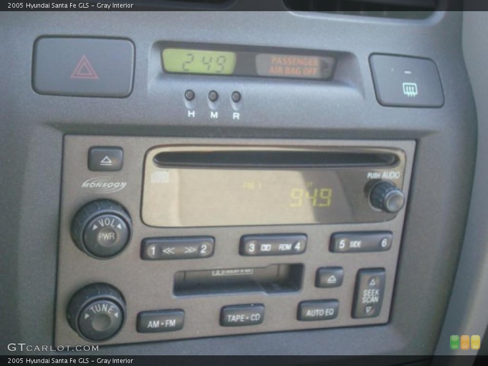 Gray Interior Controls for the 2005 Hyundai Santa Fe GLS #39806776