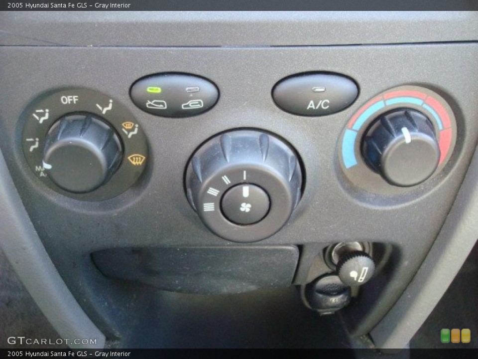 Gray Interior Controls for the 2005 Hyundai Santa Fe GLS #39806788