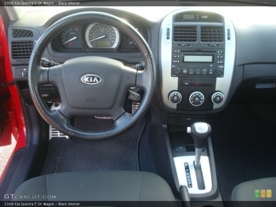 Black Interior Photo for the 2008 Kia Spectra 5 SX Wagon #39807392