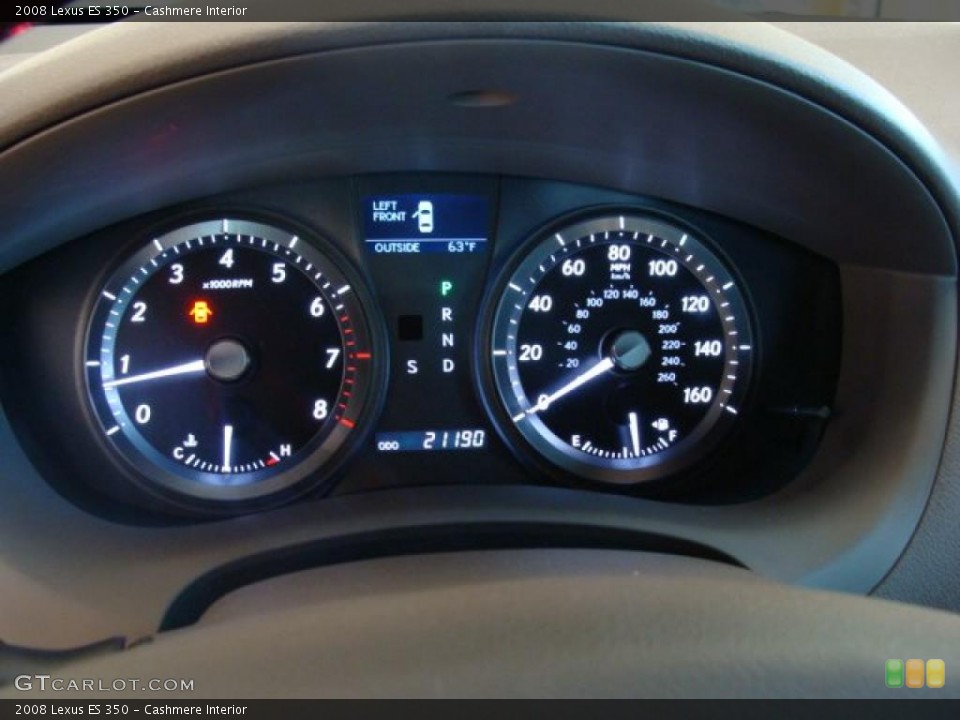 Cashmere Interior Gauges for the 2008 Lexus ES 350 #39810915