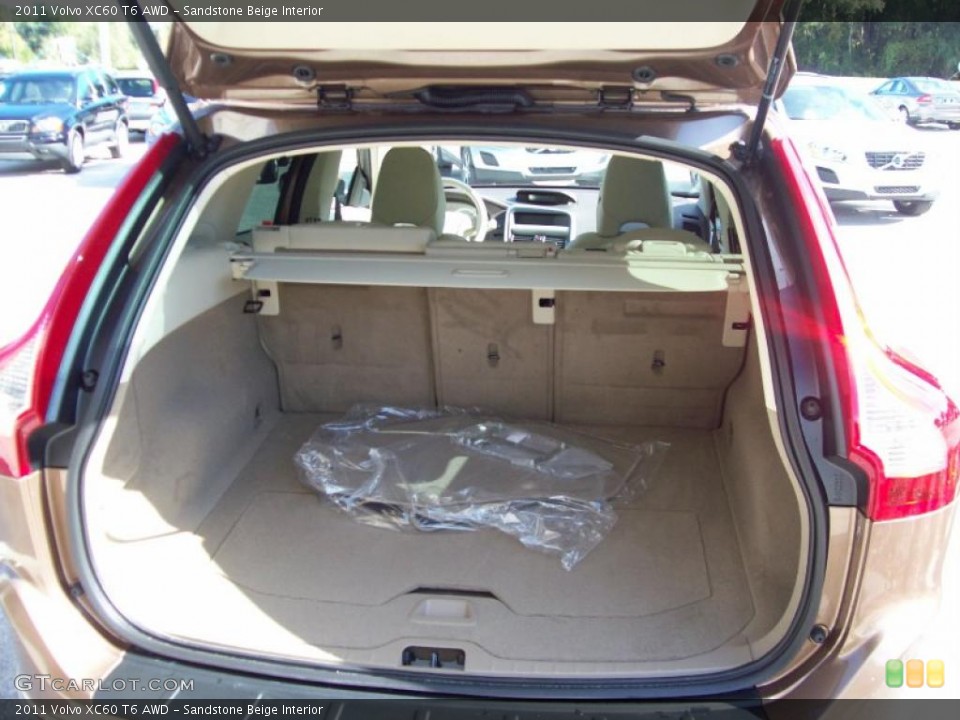 Sandstone Beige Interior Trunk for the 2011 Volvo XC60 T6 AWD #39812115