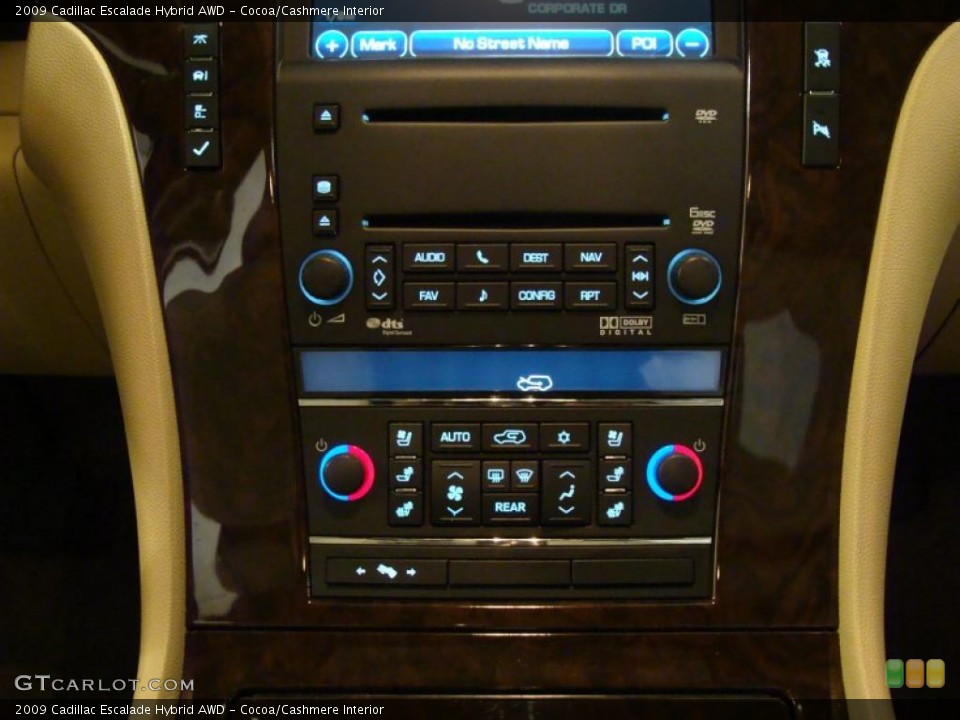 Cocoa/Cashmere Interior Controls for the 2009 Cadillac Escalade Hybrid AWD #39816460