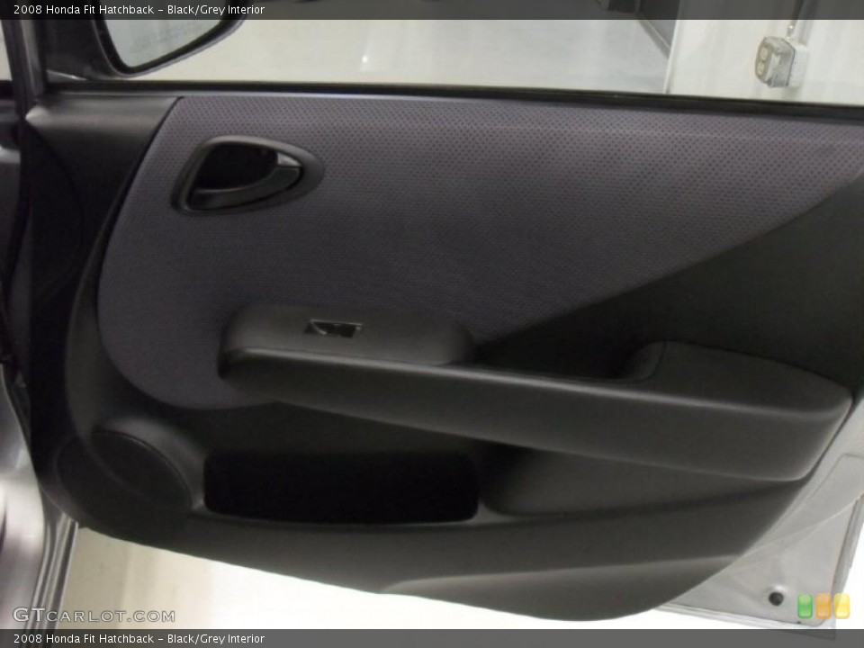 Black/Grey Interior Door Panel for the 2008 Honda Fit Hatchback #39818924
