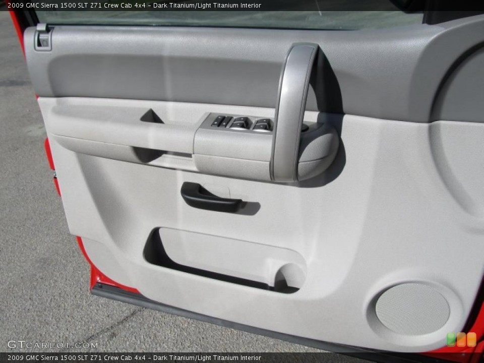 Dark Titanium/Light Titanium Interior Door Panel for the 2009 GMC Sierra 1500 SLT Z71 Crew Cab 4x4 #39819284