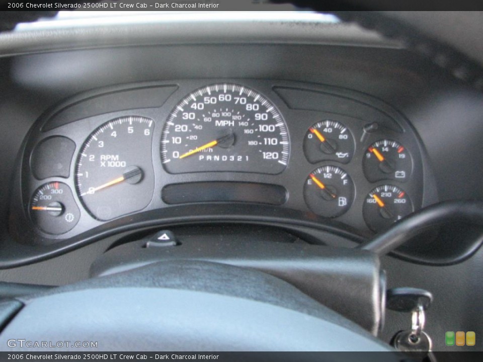 Dark Charcoal Interior Gauges for the 2006 Chevrolet Silverado 2500HD LT Crew Cab #39820022