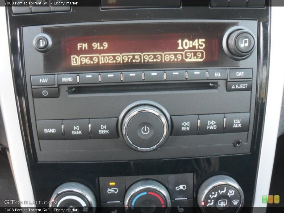 Ebony Interior Controls for the 2008 Pontiac Torrent GXP #39822282