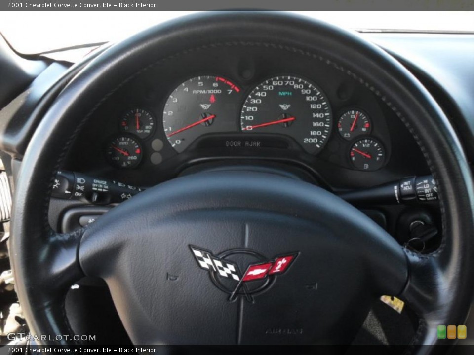 Black Interior Gauges for the 2001 Chevrolet Corvette Convertible #39823010