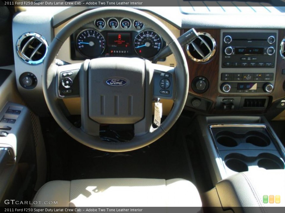 Adobe Two Tone Leather Interior Dashboard for the 2011 Ford F250 Super Duty Lariat Crew Cab #39823402