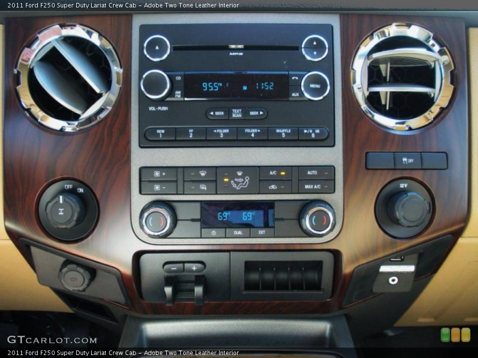 Adobe Two Tone Leather Interior Controls for the 2011 Ford F250 Super Duty Lariat Crew Cab #39823422