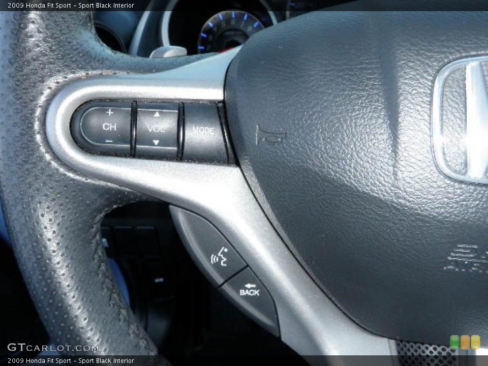 Sport Black Interior Controls for the 2009 Honda Fit Sport #39824406