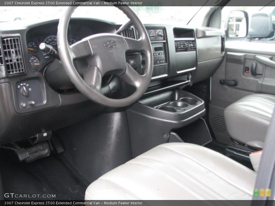 Medium Pewter Interior Prime Interior for the 2007 Chevrolet Express 2500 Extended Commercial Van #39824602