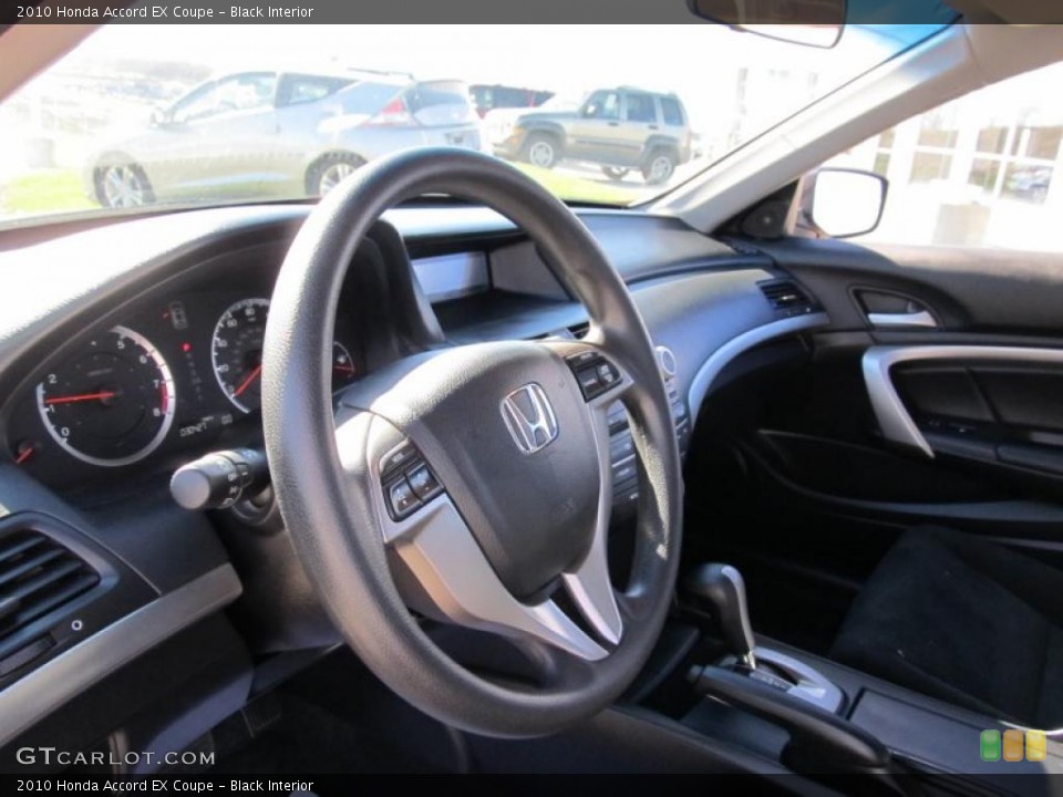 Black Interior Steering Wheel for the 2010 Honda Accord EX Coupe #39824658