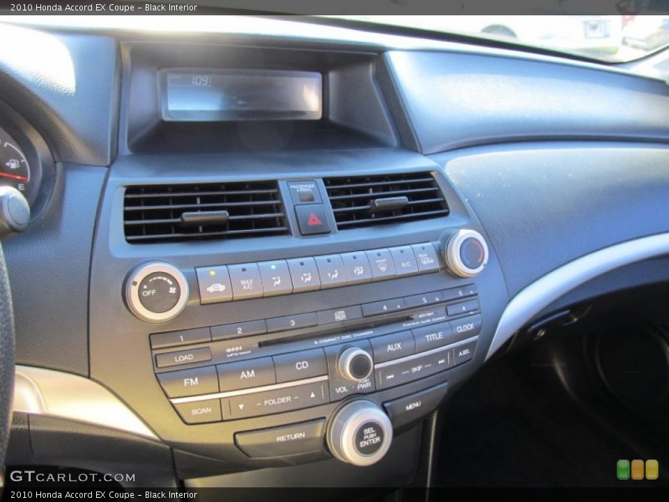 Black Interior Controls for the 2010 Honda Accord EX Coupe #39824782