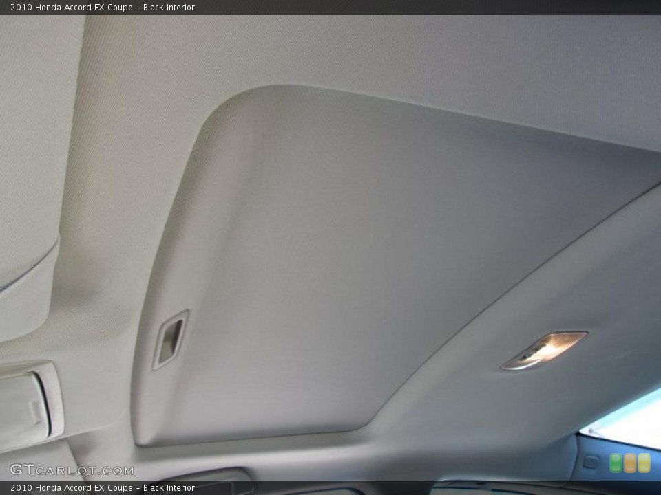 Black Interior Sunroof for the 2010 Honda Accord EX Coupe #39824822