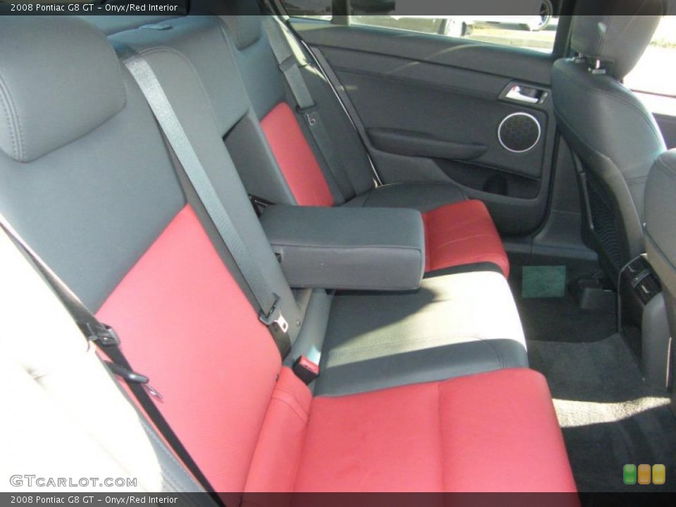 Onyx/Red Interior Photo for the 2008 Pontiac G8 GT #39827856
