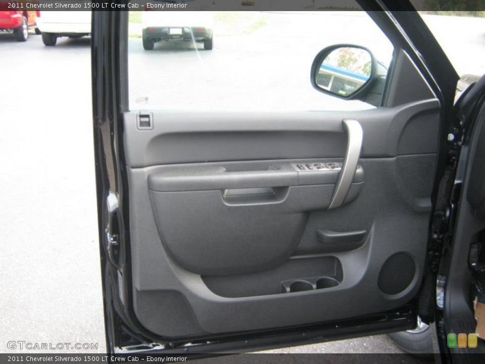 Ebony Interior Door Panel for the 2011 Chevrolet Silverado 1500 LT Crew Cab #39830751