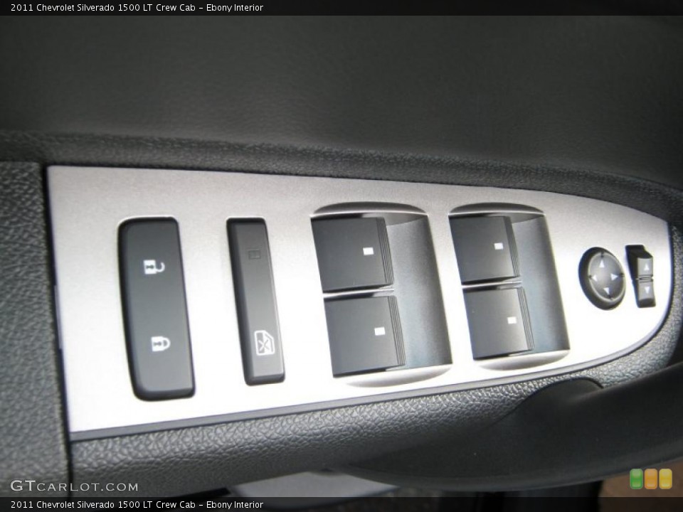 Ebony Interior Controls for the 2011 Chevrolet Silverado 1500 LT Crew Cab #39830763