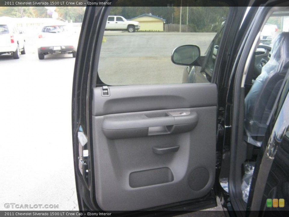 Ebony Interior Door Panel for the 2011 Chevrolet Silverado 1500 LT Crew Cab #39830779